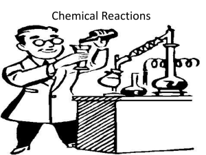 Chemical Reactions - Warren County Schools