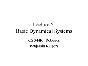 Lecture 5: Basic Dynamical Systems