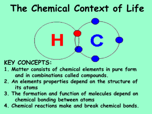 The Chemical Context of Life