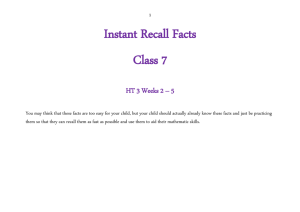Group 1 Learn by Heart Facts