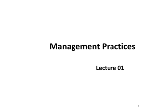 Management Practices