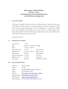 CIS 270 - Syllabus - Kishwaukee College