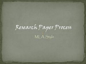 Research Paper Process