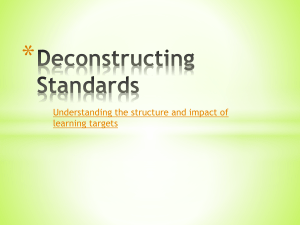 Deconstructing Standards