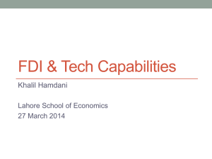 FDI & tech capability