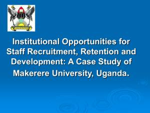 A Case Study of Makerere University, Uganda