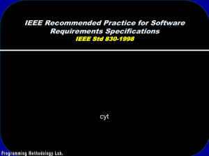 IEEE Recommended Practice for Software Requirements