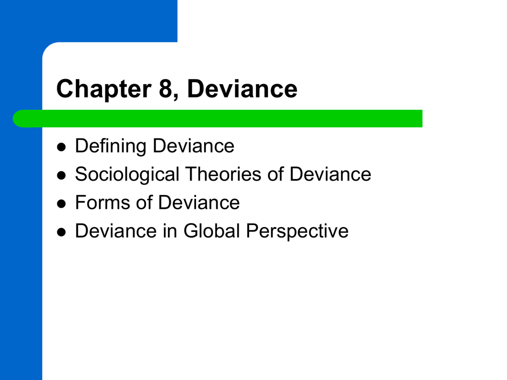 types of deviance