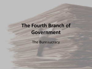 The Roots of Federal Bureaucracy