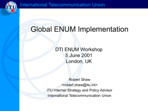 Global ENUM Implementation