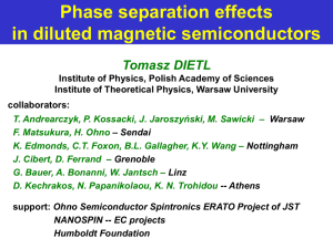 Phase separation effects in diluted magnetic semiconductors