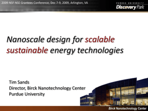 Keynote - NSF Nanoscale Science and Engineering Grantees