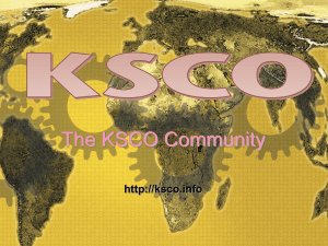 ksco-intro-2012 - Knowledge Systems for Coalition Operations