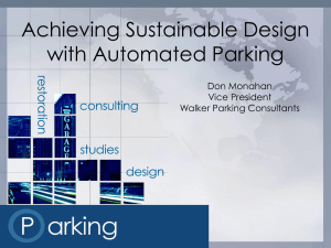 Achieving Sustainable Design with Automated Parking