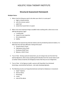 Structural Yoga Therapy Quiz Upper & Lower Quarter