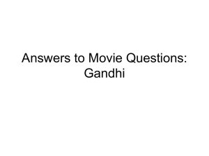 Gandhi Movie Questions