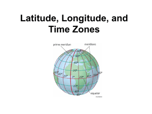 Latitude, Longitude, and Time Zones - Sandy Run 7