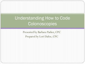 2013 March Understanding How to Code Colonoscopies
