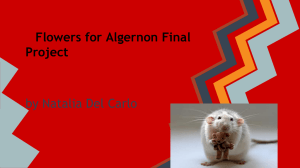 Flowers for Algernon Final Project
