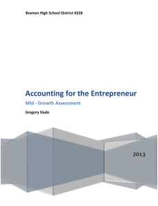 Accounting for the Entrepreneur - Bremen High School District 228