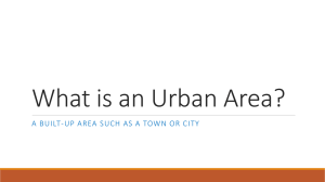 Urban Area: