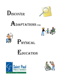 Adaptations in Physical Education Document