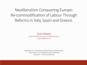 12:45 Elisa Pannini, London School of Economics. Neoliberalism