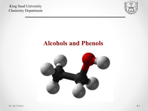 Alcohols and Phenols - Home - KSU Faculty Member websites