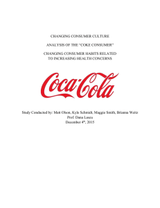 Coca-Cola Consumer Research Paper