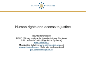 Human Rights and Access to Justice