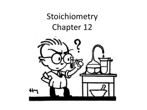 Stoichiometry Notes