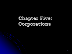 Chapter Six: Corporations