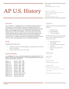 AP US History - Oldham County Schools