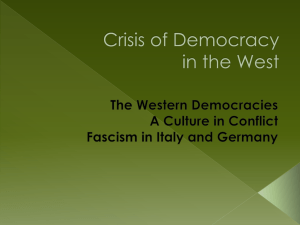 Crisis of Democracy in the West