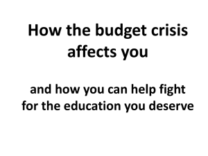 How the budget crisis affects you