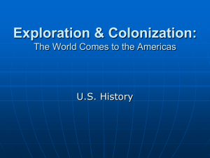 US History Exploration & Colonization final