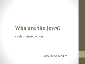 Who are the Jews? - a short introduction