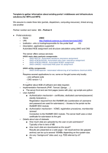 UNIO main data analysis components - West-Life