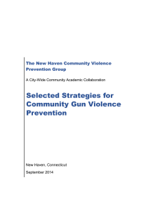 Selected Strategies for Community Gun Violence Prevention