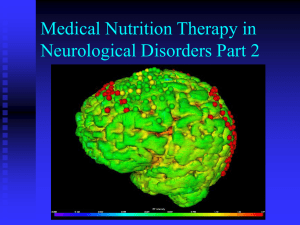Medical Nutrition Therapy in Neurological