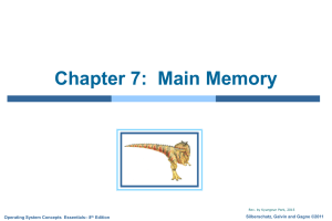 Chapter 7: Main Memory