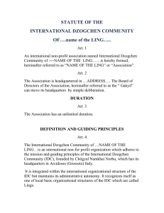 name of the LING….. - International Dzogchen Community