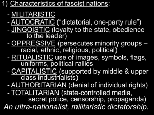 Characteristics of fascist nations