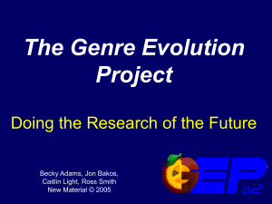 The Genre Evolution Project