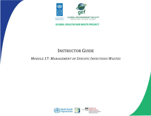 Instructor Guide - UNDP GEF Global Healthcare Waste Project