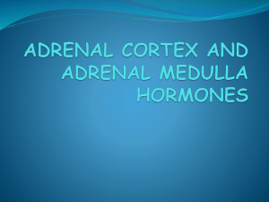 ADRENAL KORTEX AND ADRENAL MEDULLA HORMONES