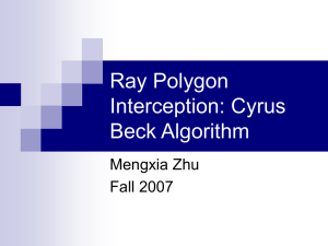 Ray Polygon Interception