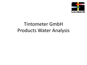 Tintometer GmbH Product training Water Analysis