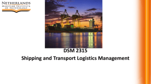 DSM 2315 Shipping and Transport Logistics