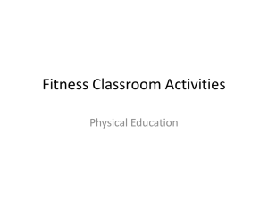 Fitness Classroom Activities